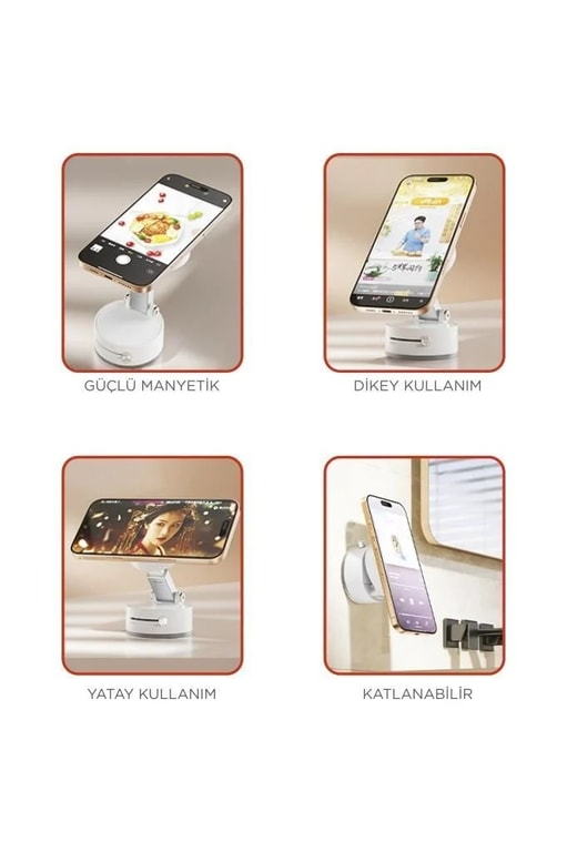 IPHONE ÖZEL MANYETİK 180 DERECE DÖNEBİLİR