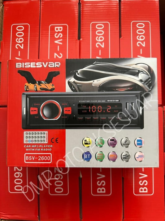 Bisesvar BSV-2600 Bluetooth Araç Teyp