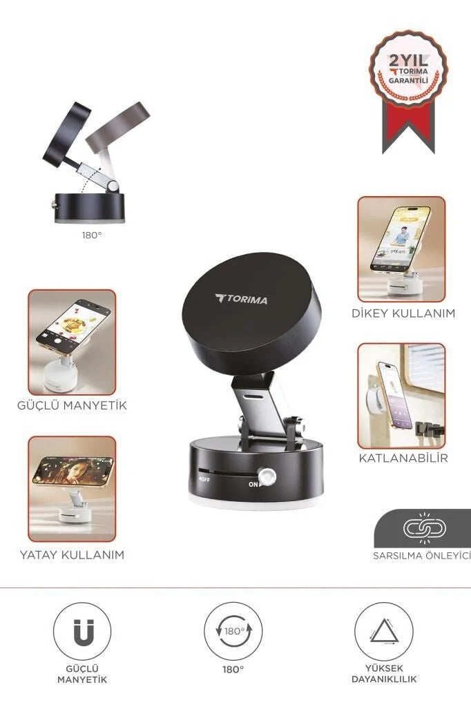 IPHONE ÖZEL MANYETİK 180 DERECE DÖNEBİLİR